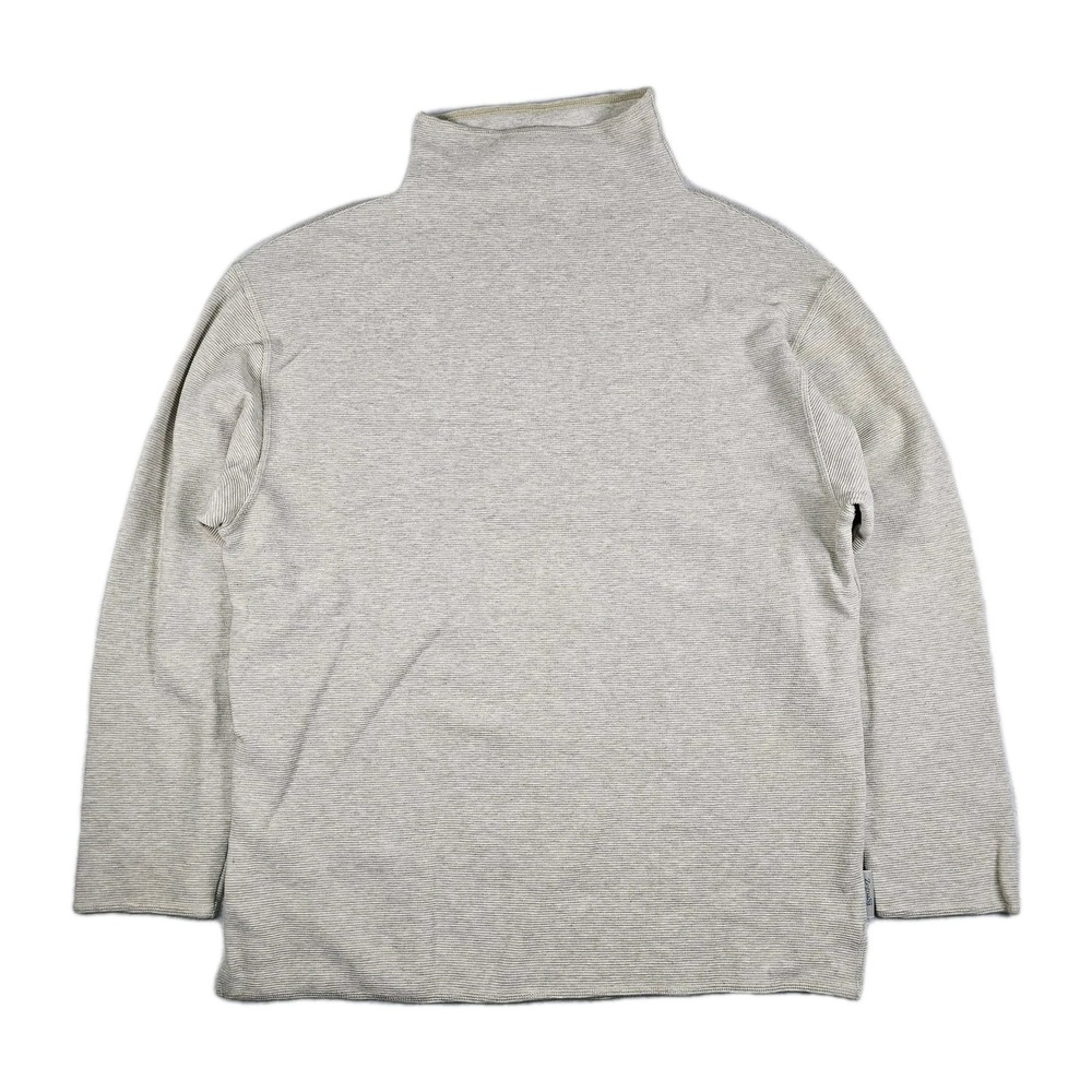 ZEGNA Sport Sweater Long Sleeve Pullover Mens XL Luxury Ribbed Casual Mock Neck